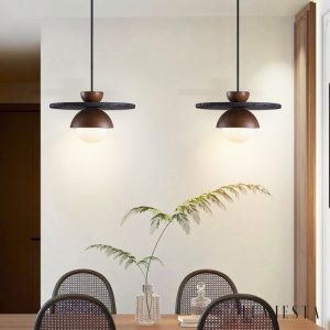 Lumiesta-tropeza-lampa-wiszca-trawertynowa-czarna-do-salonu-30x18-cm-6.jpg Tropeza - Lampa wisząca trawertynowa czarna do salonu Ø30x18 cm