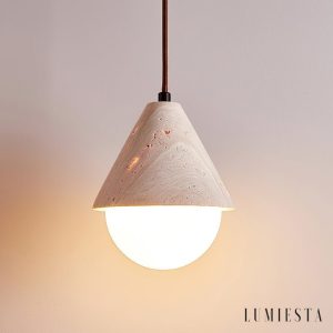 Lumiesta-tufaria-lampa-wiszca-trawertynowa-to-biaa-nad-st-16-h20-cm-1.jpg Tufaria - Lampa wisząca trawertynowa, żółto-biała, nad stół, Ø16 H20 cm