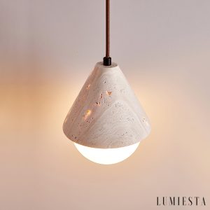Lumiesta-tufaria-lampa-wiszca-trawertynowa-to-biaa-nad-st-16-h20-cm-7.jpg Tufaria - Lampa wisząca trawertynowa, żółto-biała, nad stół, Ø16 H20 cm