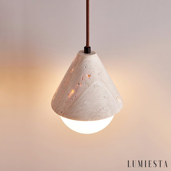 Lumiesta-tufaria-lampa-wiszca-trawertynowa-to-biaa-nad-st-16-h20-cm-7.jpg Tufaria - Lampa wisząca trawertynowa, żółto-biała, nad stół, Ø16 H20 cm
