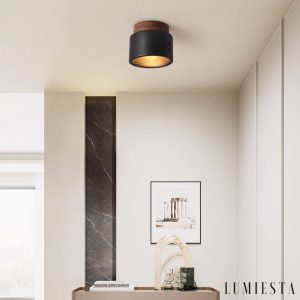 Lumiesta-umbrialis-plafon-skandynawski-orzech-i-czarny-trawertyn-do-salonu-12-x-10-cm-4.jpg Umbrialis - Plafon skandynawski, orzech i czarny trawertyn do salonu Ø12 x 10 cm