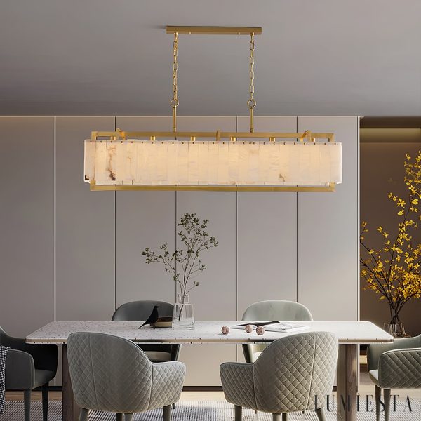 Urbisca - Lampa wisząca glamour, złota i biała do jadalni 100/125 cm