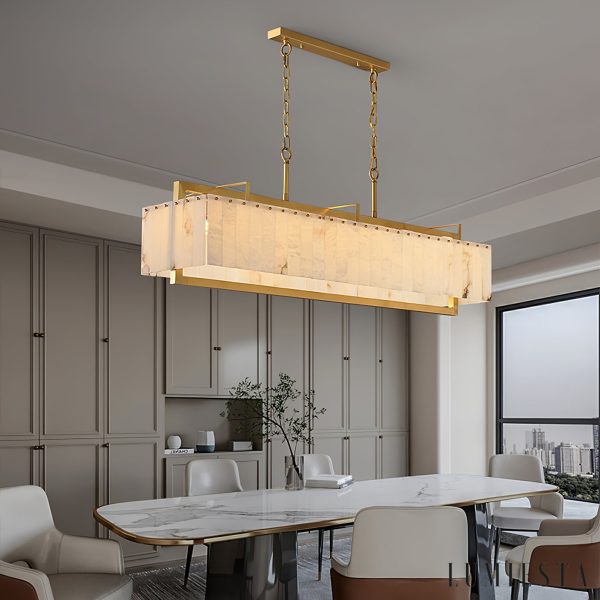 Urbisca - Lampa wisząca glamour, złota i biała do jadalni 100/125 cm