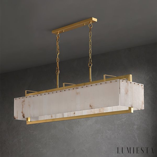 Urbisca - Lampa wisząca glamour, złota i biała do jadalni 100/125 cm