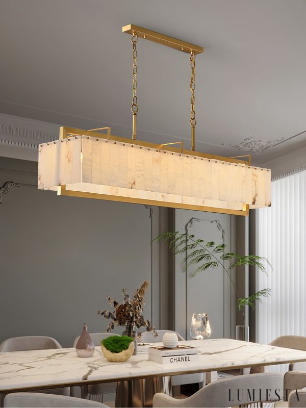 Urbisca - Lampa wisząca glamour, złota i biała do jadalni 100/125 cm