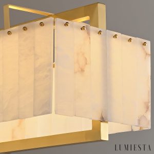 Urbisca - Lampa wisząca glamour, złota i biała do jadalni 100/125 cm