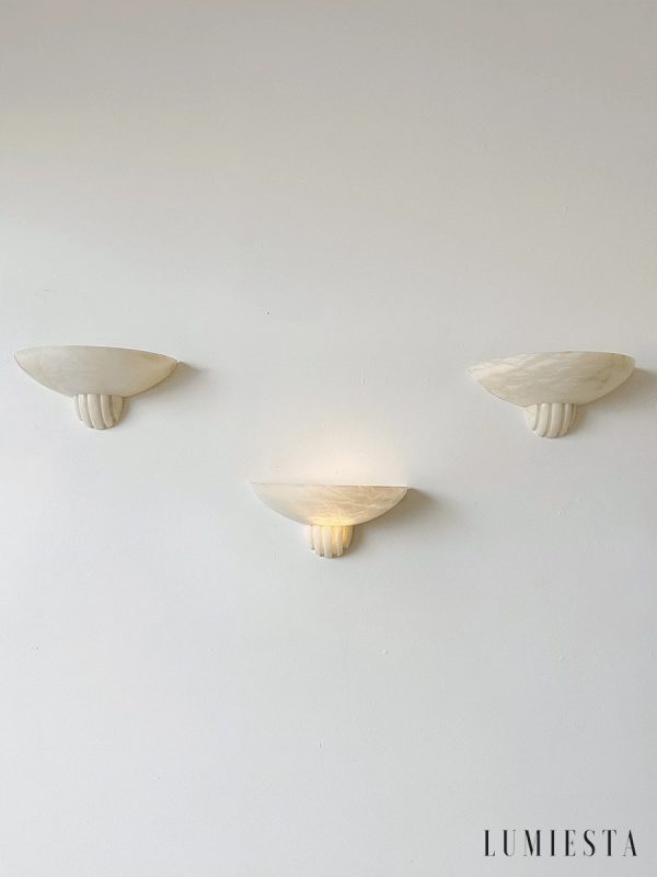 Veneziax - Plafon alabastrowy nowoczesny, biały do salonu i sypialni, Ø30 x 18 cm