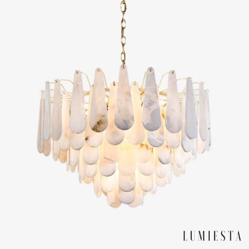 Lumiesta-vesparis-lampa-wiszca-glamour-mosina-z-alabasterem-do-salonu-5580-cm.jpg Vesparis - Lampa wisząca glamour mosiężna z alabasterem do salonu, Ø55/80 cm