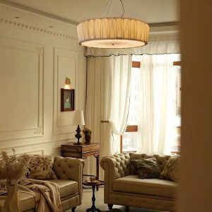 Volcaria - Lampa wisząca nowoczesna, chrom i biała do salonu, Ø55/75/103 cm