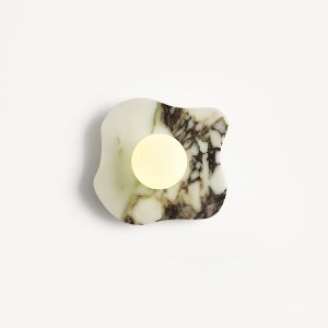 Marble irregular wall lamp White 24cm 23cm