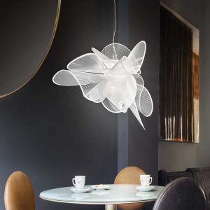 Lampa wisząca Mesh Cloud przezroczysta stylowa elegancja
