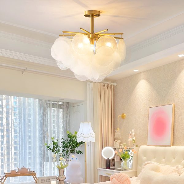 Lampa wisząca Nimbus w stylu luksusowym z mosiądzu i szkła