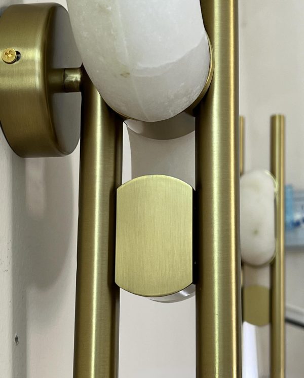 Dolly - Alabaster - lampa ścienna alabaster+metal 40/60cm