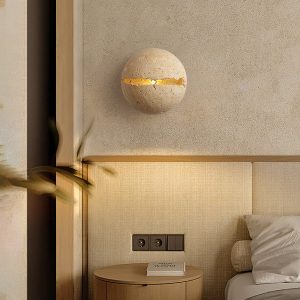 Round-Crackle-Travertine-Wall-Lamp-Vidirlighting3_13.jpg Okrągła lampa ścienna trawertynowa 20cm ciepłe światło