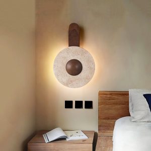 Travertine-Lunar-Wood-Wall-Lamp-Vidirlighting3_3.jpg Lunar - Lampa ścienna trawertynowa, nowoczesna 20-25 cm