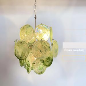 Wenecja - wiszące szklane zielone Murano