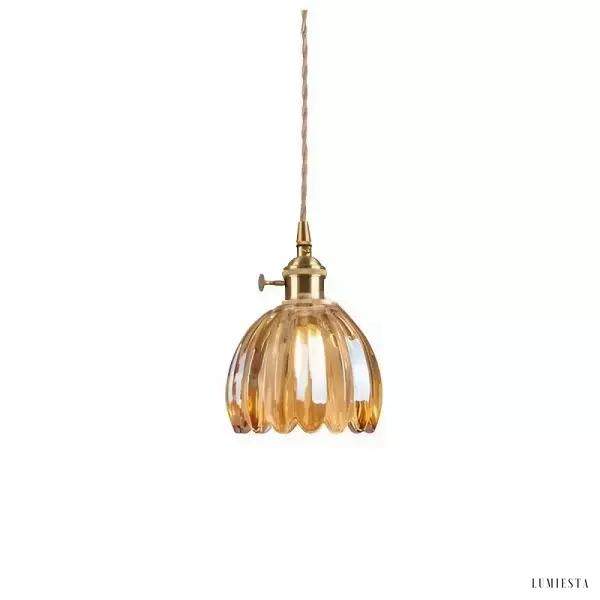 Flower-shaped pendant lamp inspired by Japan