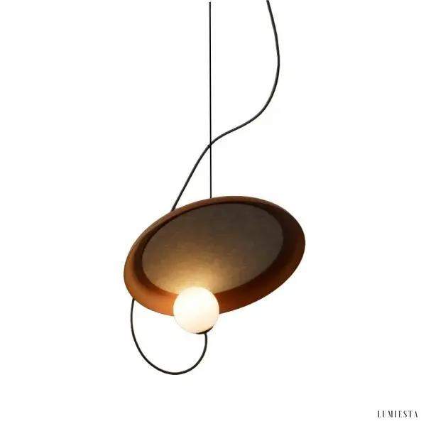 Lampa wisząca Milan Wire nowoczesny design z drutu i szkła