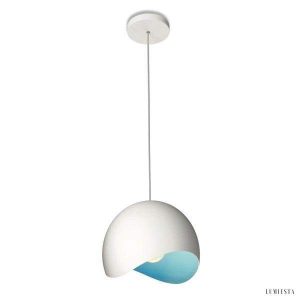 Modern eggshell globe pendant lamp in a minimalist style