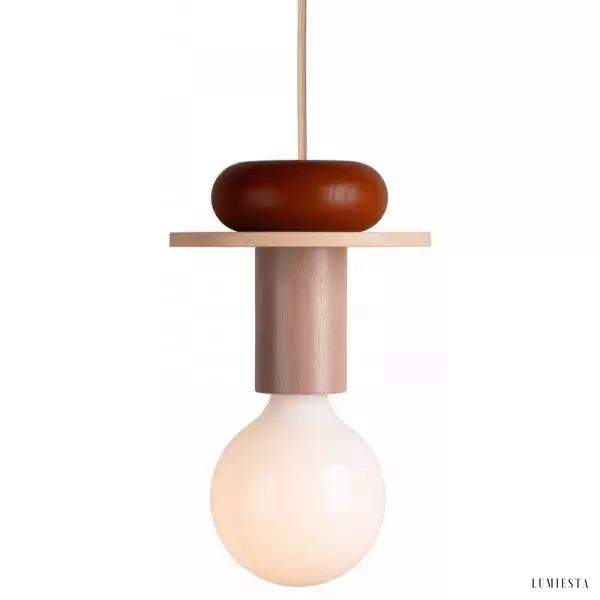 Kolorowa Lampa Wisząca Junit Drewniane Kształty