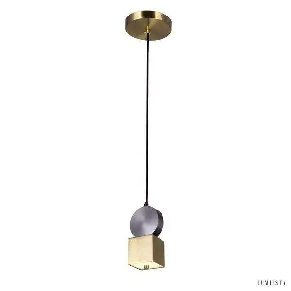 image_1-131.jpg Lampa wisząca LED z mosiądzu i czernią kolekcji Cale