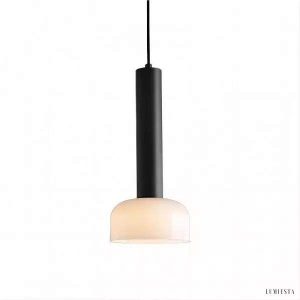 Nowoczesna włoska lampa wisząca minimalistyczna z kloszem szklanym