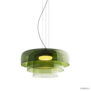 Lampa wisząca Prim szklane cylindryczne klosze kolorowe