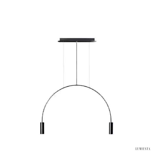 Min elegant LED pendant lamp with arched arms