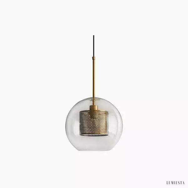 Wind glass pendant lamp in modern style