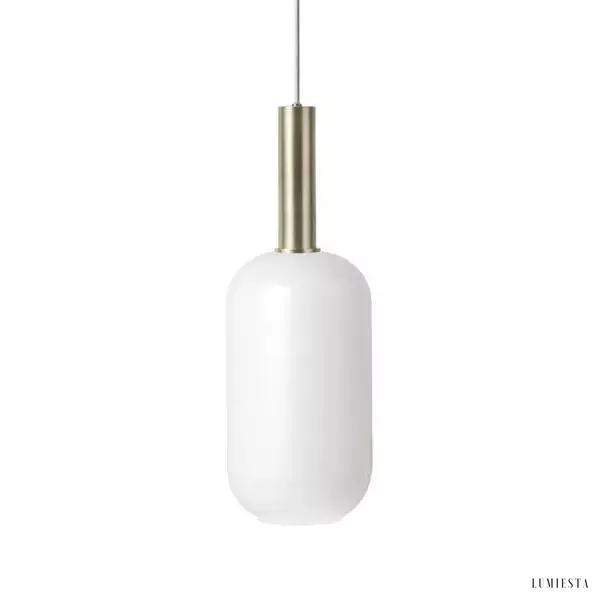 Lampa wisząca z mosiężnym wykończeniem elegancja