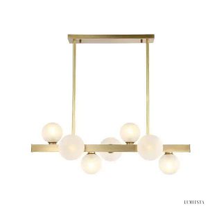 Lampa wisząca Ballo w stylu nordyckim z kulami szklanymi