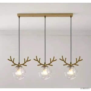 Lampa sufitowa Nordic z trzema kulami w stylu skandynawskim