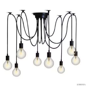 Lampa sufitowa typu Spider nowoczesna industrialna z regulacją