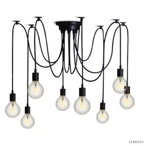 Lampa sufitowa typu Spider nowoczesna industrialna z regulacją