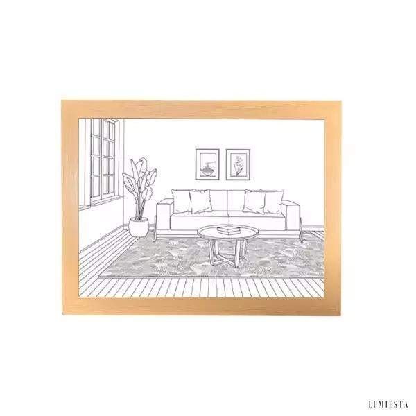 Lampka dekoracyjna z kreatywnym malowaniem styl minimalistyczny