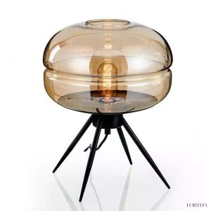 Lampa stołowa z lakierowanego szkła w nowoczesnym stylu