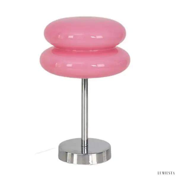 image_1-531.jpg Lampka stołowa Bauhaus w stylu nowoczesnym różowa szkło