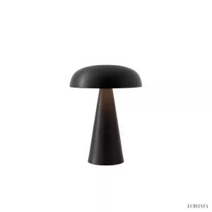 Stylowa przenośna lampa stołowa Como SC53 z kloszem w kształcie grzyba