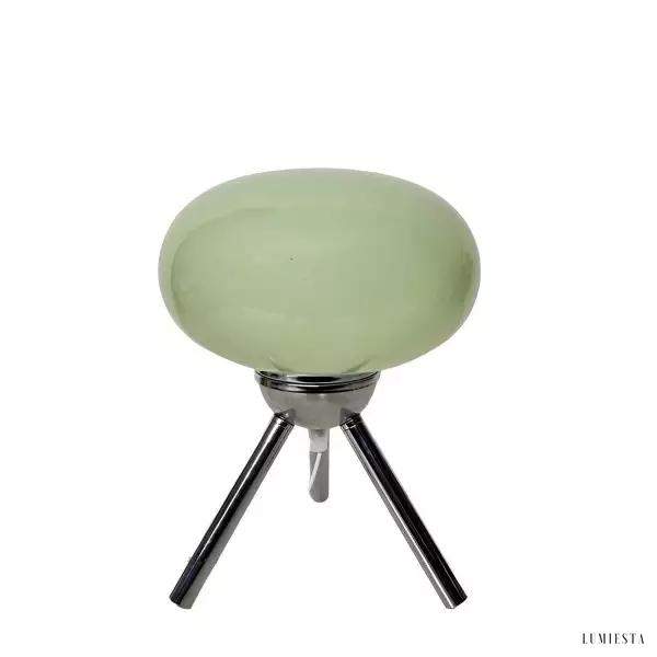Lampa stołowa Bauhaus Lollipop szklana na trójnogu