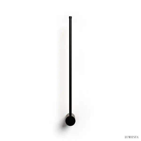 Nowoczesna czarna lampa ścienna LED w minimalistycznym stylu