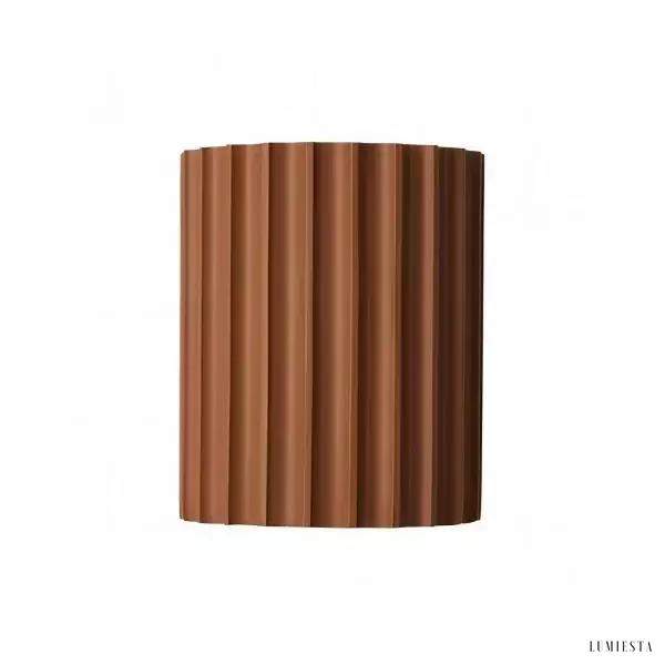 Nowoczesna lampa ścienna z teksturowanego żywicy w kształcie falisty