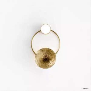 Lampa ścienna Gioielli w stylu nowoczesnym z metalową dekoracją