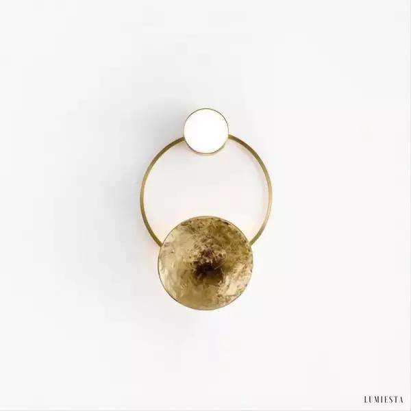 Lampa ścienna Gioielli w stylu nowoczesnym z metalową dekoracją