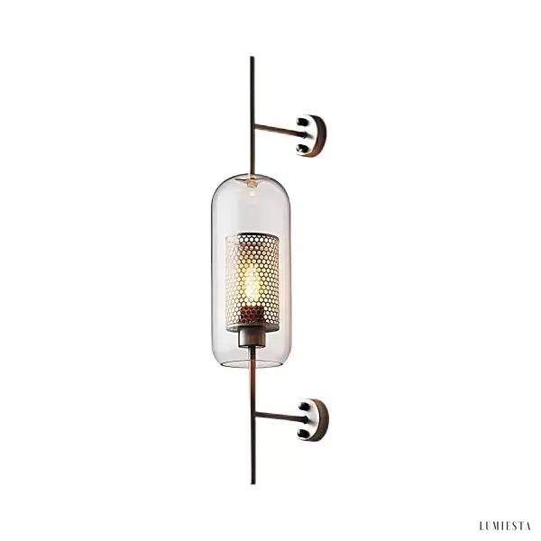 Wall Lamp Chiswick Glass Stylish Glass Capsule