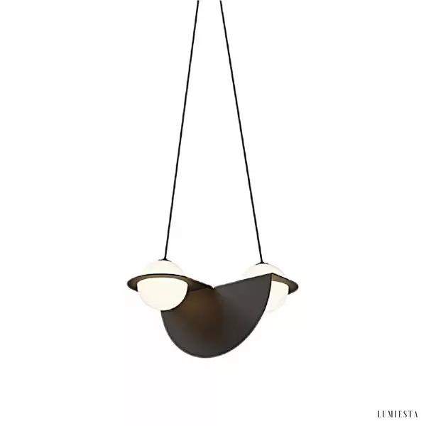 Pendant lamp from the Laurent collection, milky globe, modern style