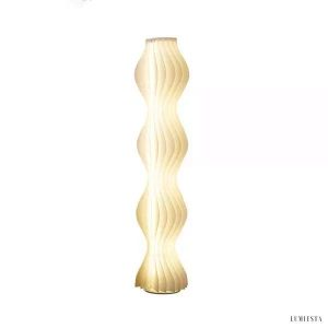 Modern LED floor lamp with wavy pattern 173 cm