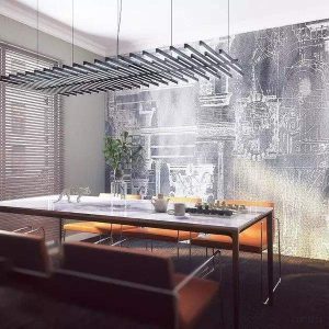 Lampa wisząca Vask w nowoczesnym stylu z regulacją kształtów