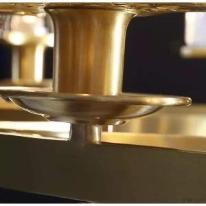 Lampa sufitowa żyrandol mosiężny z kryształami K9