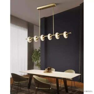 Lampa sufitowa LED z kryształowymi elementami w stylu nowoczesnym