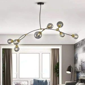 Lampa wisząca Ivy w egzotycznym stylu z dmuchanego szkła